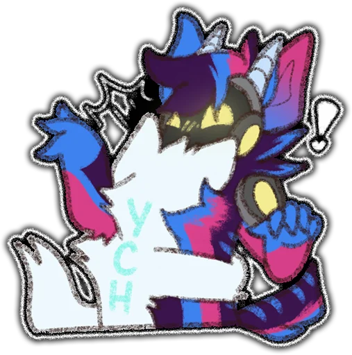 Sticker from the "rasputin furry" sticker pack