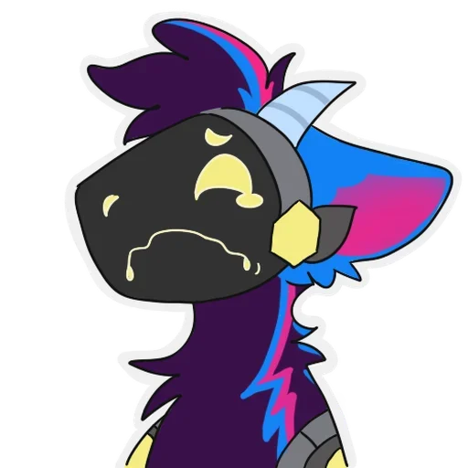 Sticker from the "rasputin furry" sticker pack