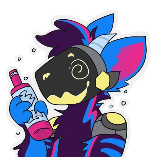 Sticker from the "rasputin furry" sticker pack