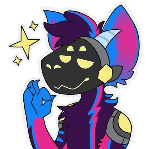 Sticker from the "rasputin furry" sticker pack