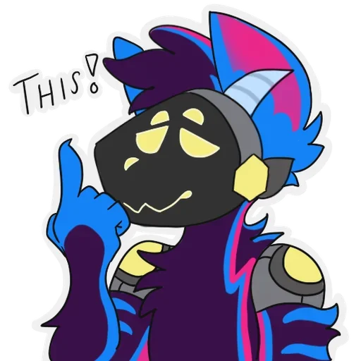 Sticker from the "rasputin furry" sticker pack