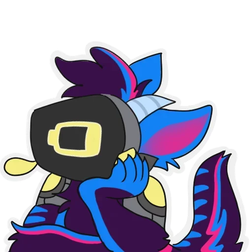 Sticker from the "rasputin furry" sticker pack