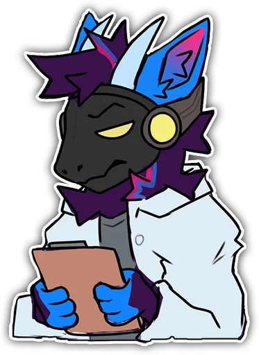 Sticker from the "rasputin furry" sticker pack