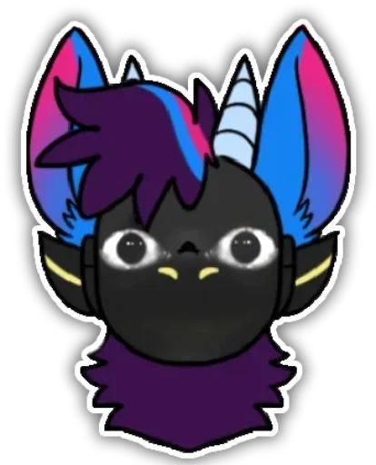 Sticker from the "rasputin furry" sticker pack