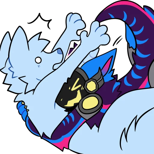 Sticker from the "rasputin furry" sticker pack