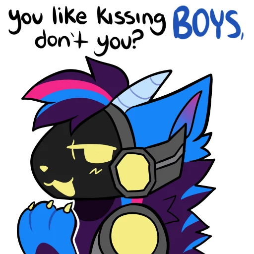 Sticker from the "rasputin furry" sticker pack