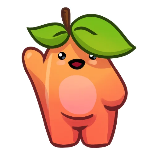 Sticker from the "Applepeach dude" sticker pack