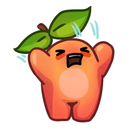 Sticker from the "Applepeach dude" sticker pack