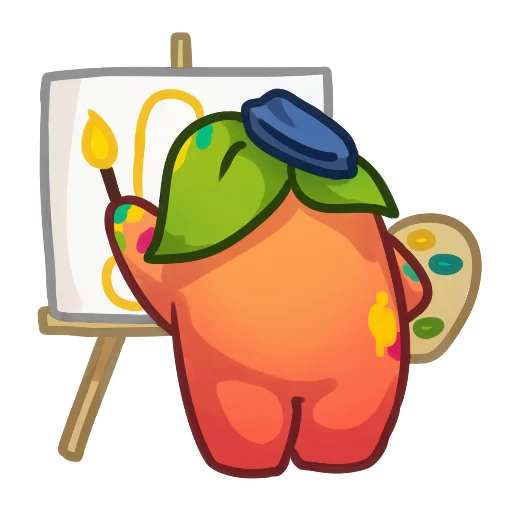 Sticker from the "Applepeach dude" sticker pack