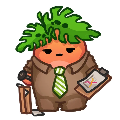 Sticker from the "Applepeach dude" sticker pack