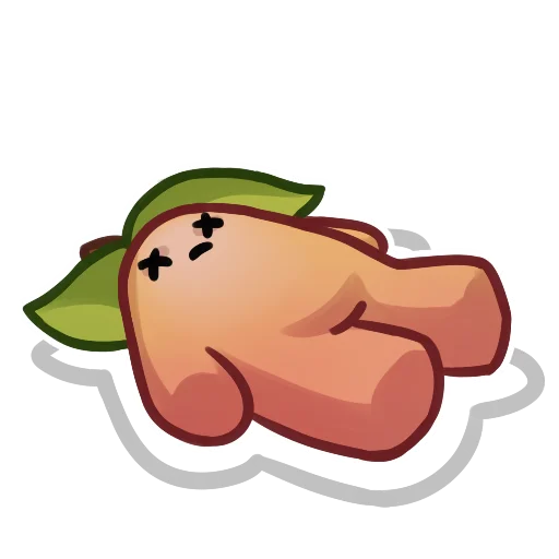 Sticker from the "Applepeach dude" sticker pack