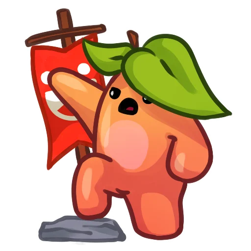 Sticker from the "Applepeach dude" sticker pack