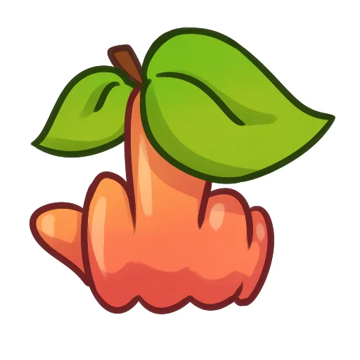 Sticker from the "Applepeach dude" sticker pack