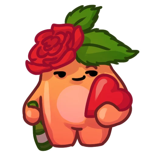 Sticker from the "Applepeach dude" sticker pack