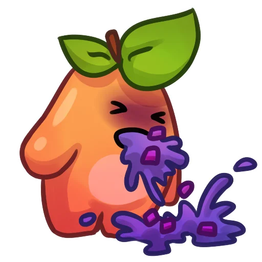 Sticker from the "Applepeach dude" sticker pack