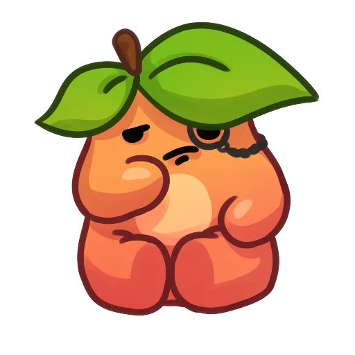 Sticker from the "Applepeach dude" sticker pack