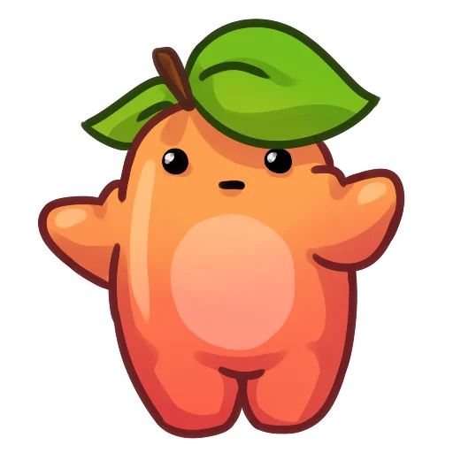 Sticker from the "Applepeach dude" sticker pack