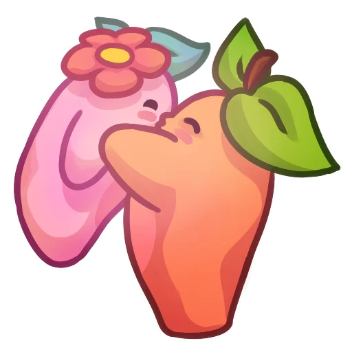 Sticker from the "Applepeach dude" sticker pack