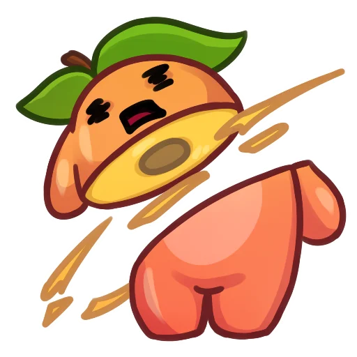 Sticker from the "Applepeach dude" sticker pack