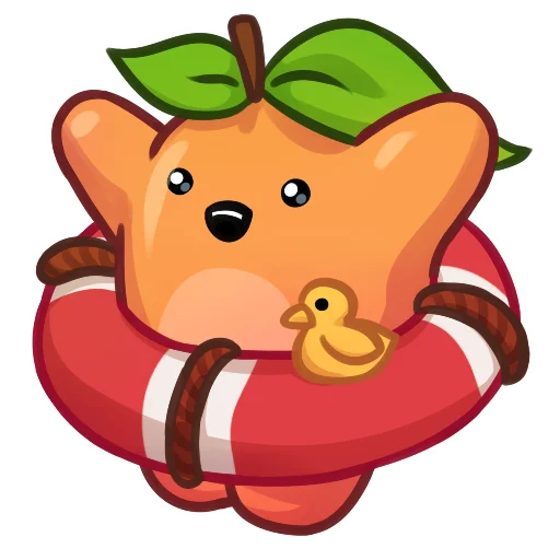 Sticker from the "Applepeach dude" sticker pack