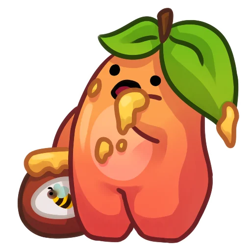 Sticker from the "Applepeach dude" sticker pack