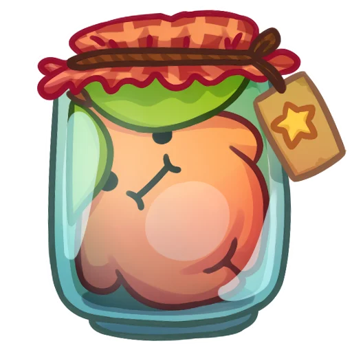 Sticker from the "Applepeach dude" sticker pack