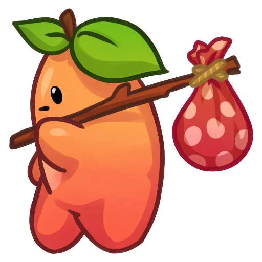 Sticker from the "Applepeach dude" sticker pack