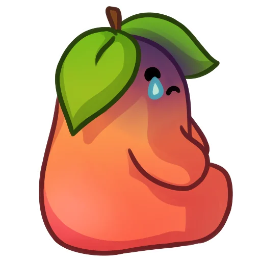 Стикер из набора "Applepeach dude"