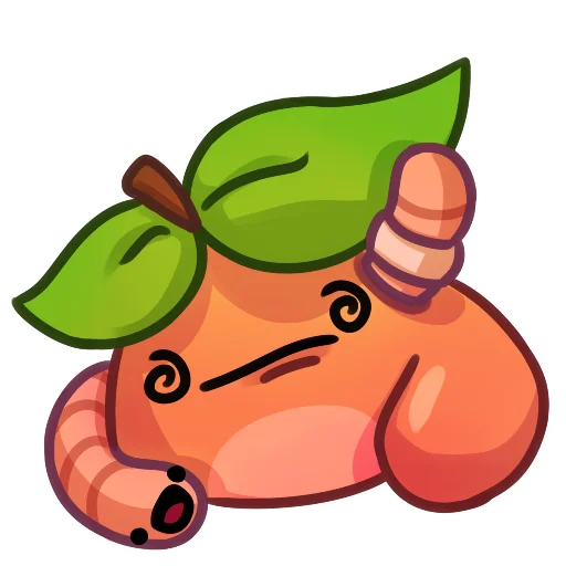 Sticker from the "Applepeach dude" sticker pack