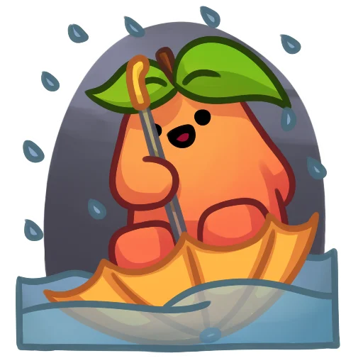 Sticker from the "Applepeach dude" sticker pack