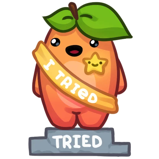 Sticker from the "Applepeach dude" sticker pack