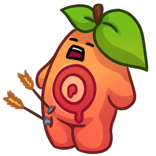 Sticker from the "Applepeach dude" sticker pack