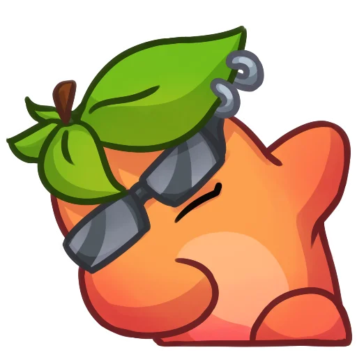 Sticker from the "Applepeach dude" sticker pack