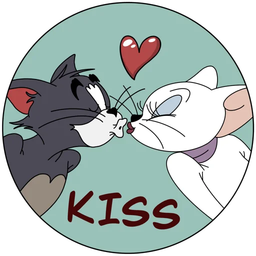 Sticker from the "tom and jerry" sticker pack