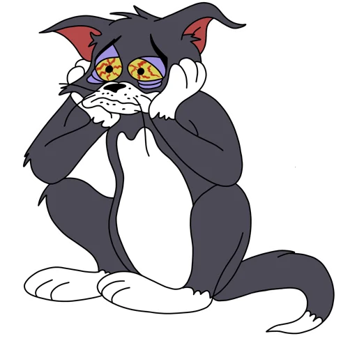 Sticker from the "tom and jerry" sticker pack