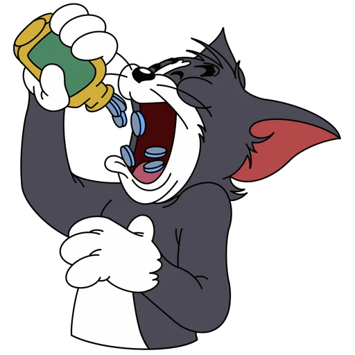 Sticker from the "tom and jerry" sticker pack