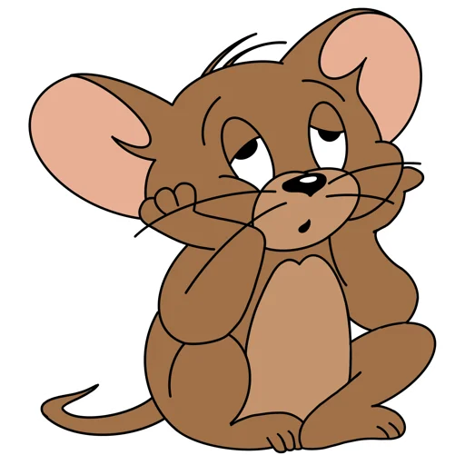 Sticker from the "tom and jerry" sticker pack