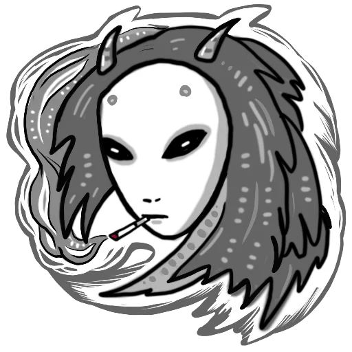 Sticker from the "chthonic" sticker pack