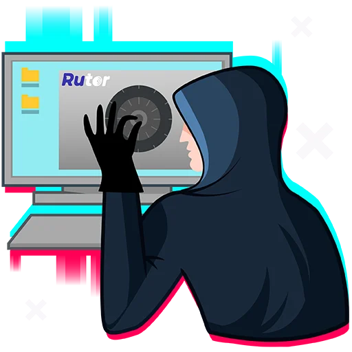 Sticker from the "RUTOR_hacker" sticker pack