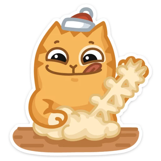 Sticker from the "Новогодний Персик" sticker pack