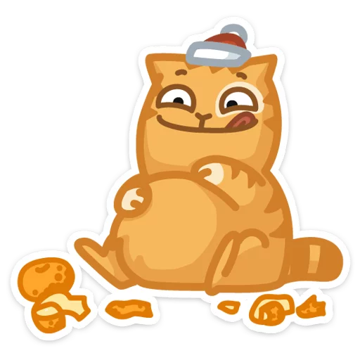 Sticker Новогодний Персик