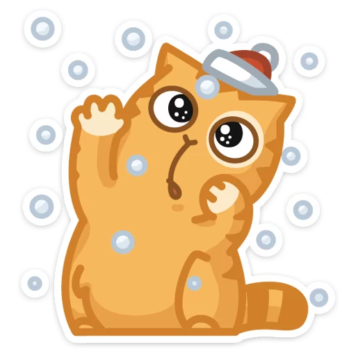 Sticker Новогодний Персик