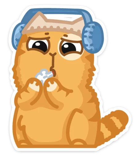 Sticker from the "Новогодний Персик" sticker pack