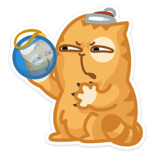 Sticker from the "Новогодний Персик" sticker pack