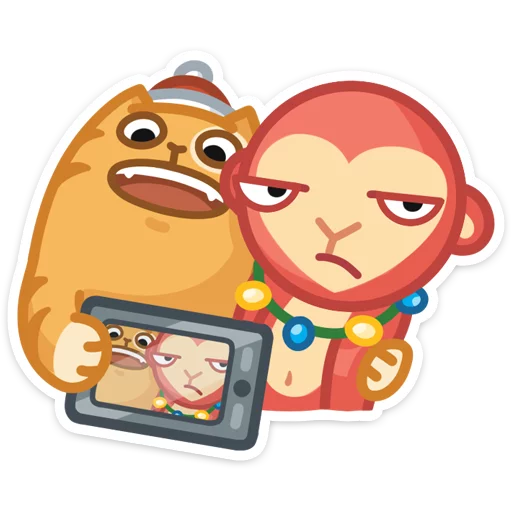 Sticker from the "Новогодний Персик" sticker pack