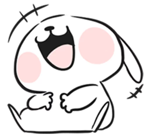 Sticker from the "marshmallow puppies" sticker pack