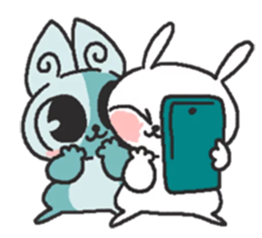 Sticker from the "marshmallow puppies" sticker pack