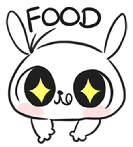 Sticker from the "marshmallow puppies" sticker pack