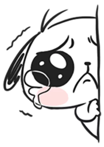 Sticker from the "marshmallow puppies" sticker pack