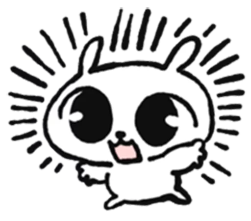 Sticker from the "marshmallow puppies" sticker pack